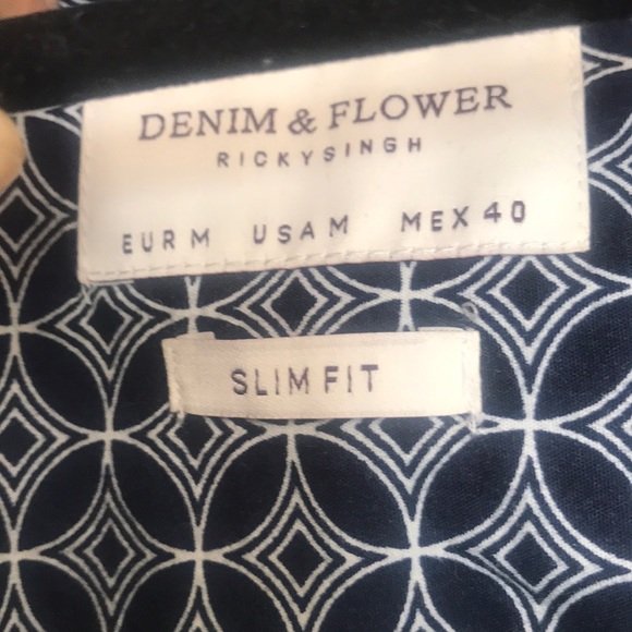 Flower Pattern Button Down Shirt - Picture 4 of 4